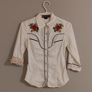 Vintage Guess Button Up Dress Shirt